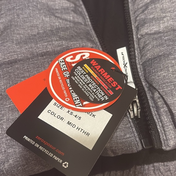 Boys XS 4/5 ZeroXposur Avalanche Fleece Lined Hooded Puffer Jacket - Picture 5 of 6